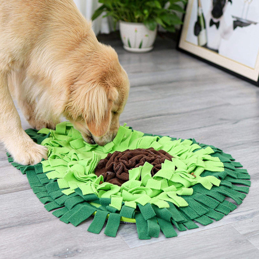 ScentGrove snuffle mat for dogs with dense fleece strips for nose work foraging and mental enrichment