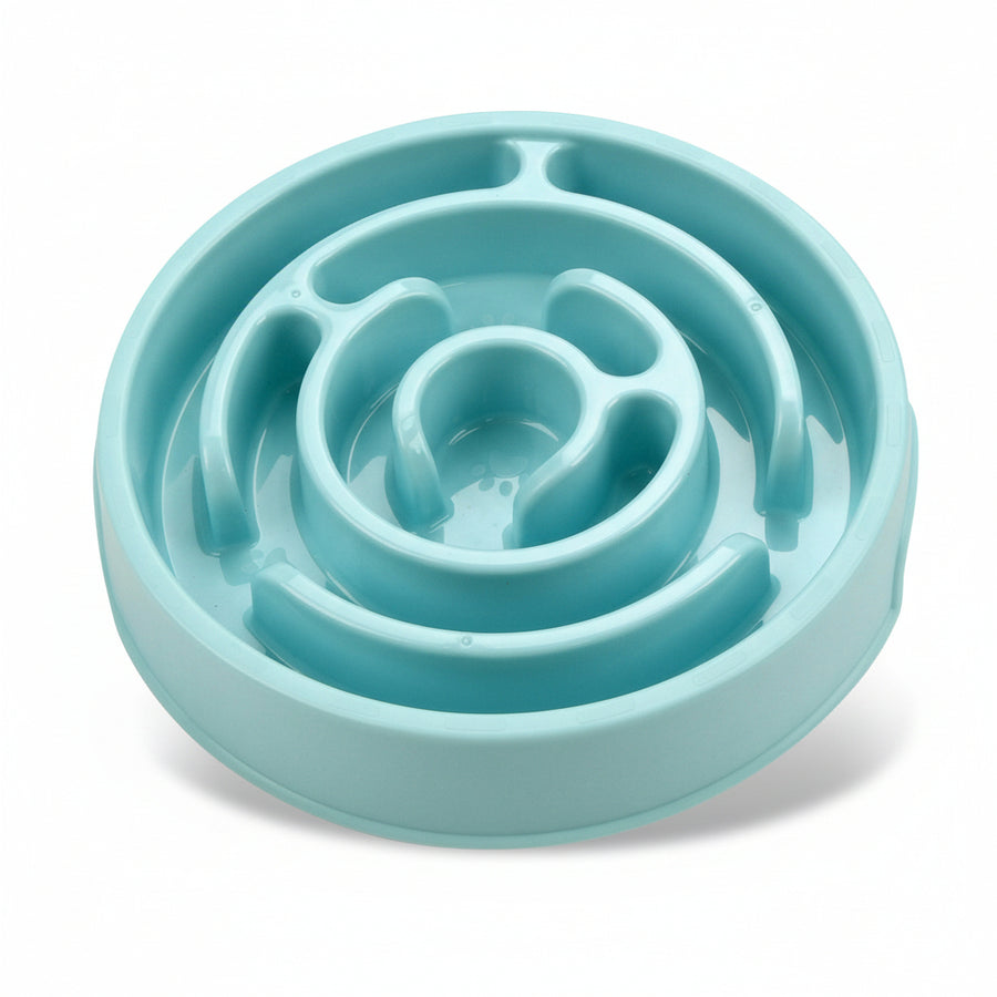 RidgeFlow slow feeder dog bowl with raised ridge maze pattern to slow eating and reduce bloat