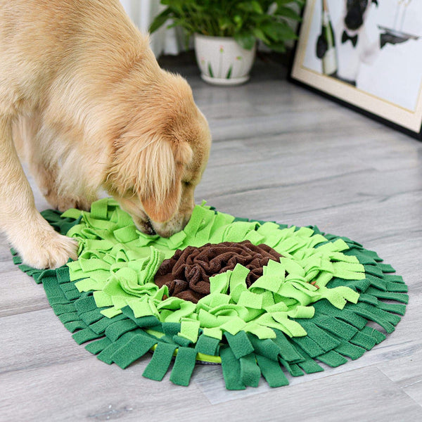 ScentGrove snuffle mat for dogs with dense fleece strips for nose work foraging and mental enrichment
