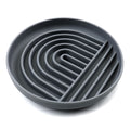 DriftCalm shallow slow feeder dog bowl with flowing channels for gentle calm mealtime enrichment