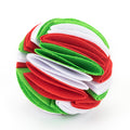 ForageOrb foldable fleece snuffle ball for dogs with layered pockets for nose work and mental enrichment