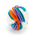 ForageOrb foldable fleece snuffle ball for dogs with layered pockets for nose work and mental enrichment