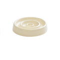 StoneGrove ceramic slow feeder dog bowl with stone-inspired carved grooves for calm and enriched mealtime