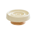 StoneGrove ceramic slow feeder dog bowl with stone-inspired carved grooves for calm and enriched mealtime